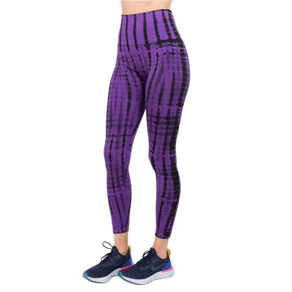 Yelete Tie-Dye Drip Seamless High Rise Waist Leggings NWT Size Small